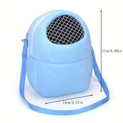 Portable Small Pet Carrier Bag Outdoor Mesh Breathable Hamster Take Away Bag