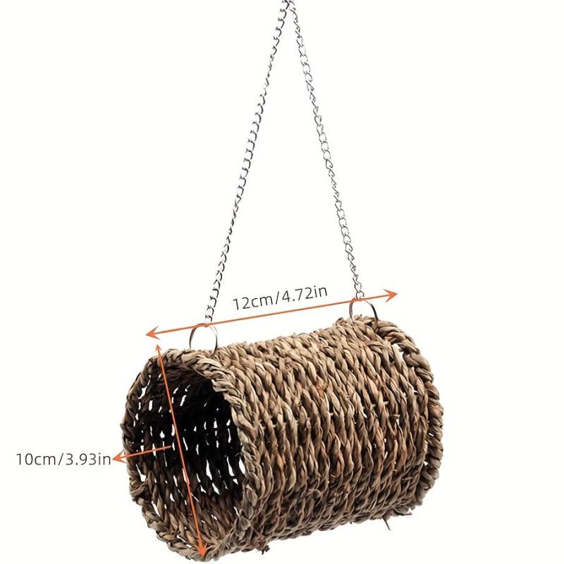 Cozy Hanging Tunnel Bed House for Hamster's Comfort