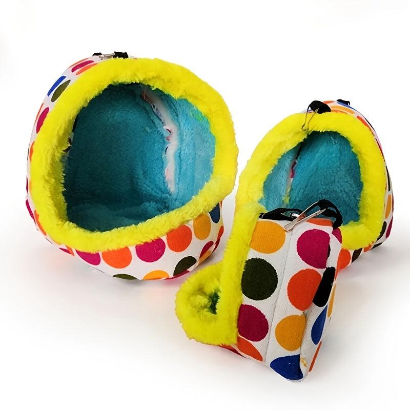 Winter Parrot Bed Hanging Sleeping Bag Cave Hut Soft Warm Parrot Toy Hammock