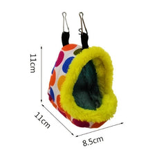 Winter Parrot Bed Hanging Sleeping Bag Cave Hut Soft Warm Parrot Toy Hammock