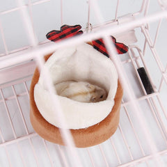 Hamster Mini Bed Chinchilla Pet Nets Plush Soft Hideout Nest