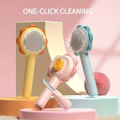 Cat Self Cleaning Brush Pet Hair Cleaner Brush
