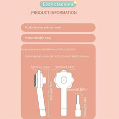 Cat Self Cleaning Brush Pet Hair Cleaner Brush