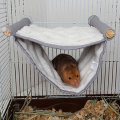 Double Layered Hamster Hammock for Warm Snuggles