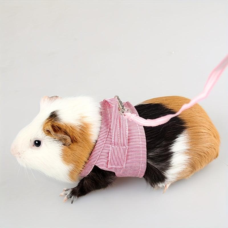 Small Pet Leash Harness Set for Guinea Pig Hamster Rabbit