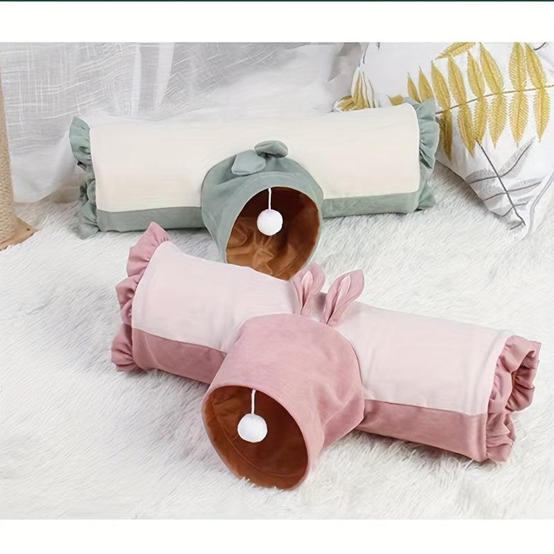 Small Pet Tunnel Toy Rabbit Chinchilla Three-way Hideaway