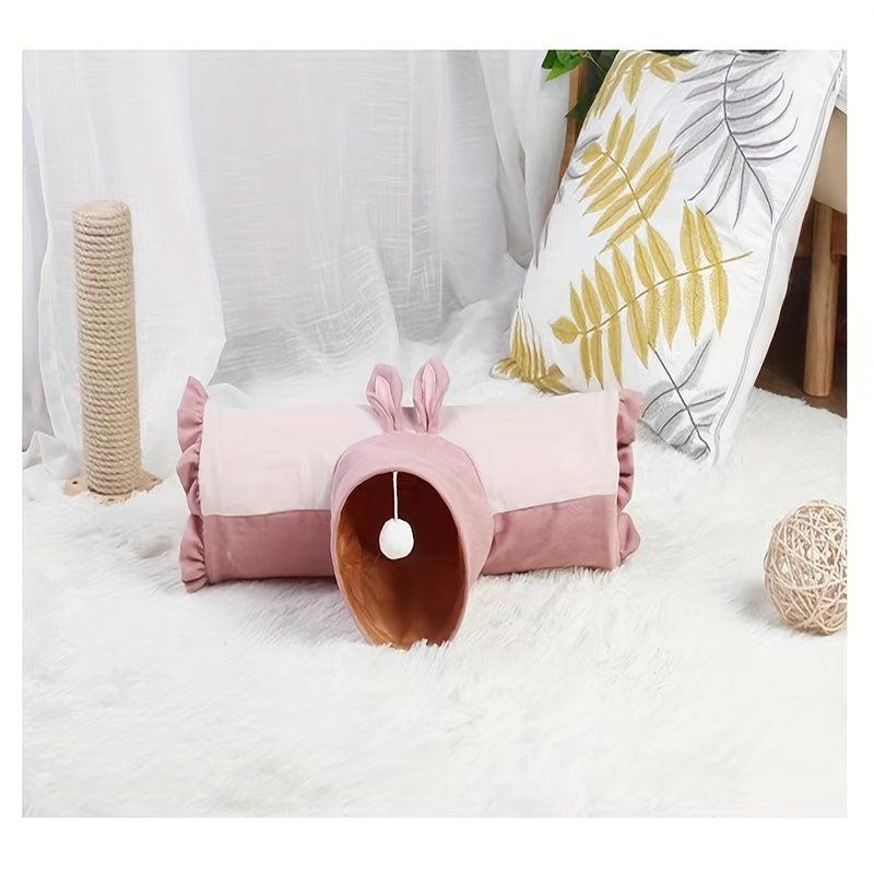 Small Pet Tunnel Toy Rabbit Chinchilla Three-way Hideaway