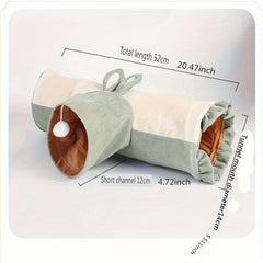 Small Pet Tunnel Toy Rabbit Chinchilla Three-way Hideaway