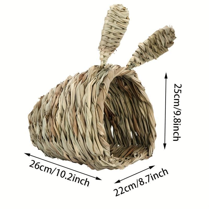 Natural Grass Hideaway Hut for Small Animals