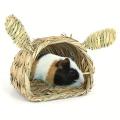 Natural Grass Hideaway Hut for Small Animals