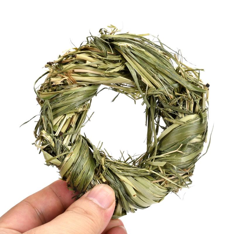 Rabbit Chew Toy Hamster Toys Grass Woven Balls Molar Snacks