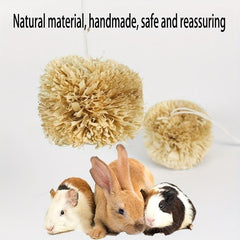 Natural Corn Leaf Ball Rabbit Tooth Grinding Toy