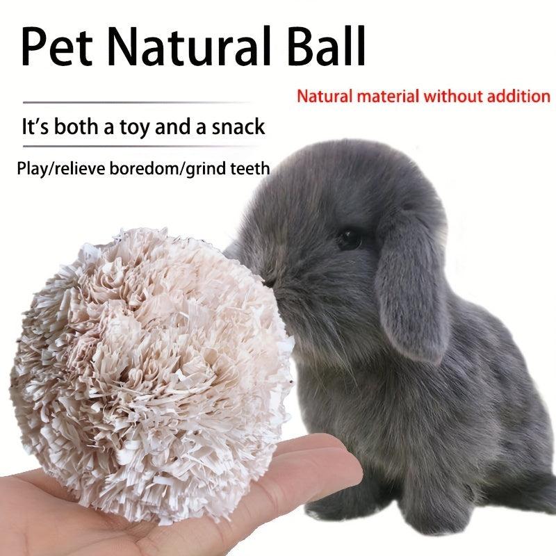 Natural Corn Leaf Ball Rabbit Tooth Grinding Toy