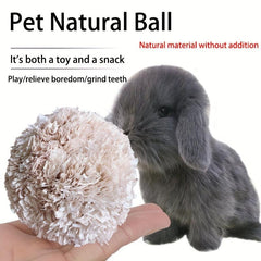 Natural Corn Leaf Ball Rabbit Tooth Grinding Toy
