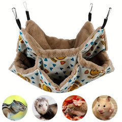 3 Layer Hanging Hammock Bed for Small Pets - Cozy and Comfortable