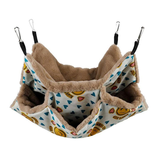 3 Layer Hanging Hammock Bed for Small Pets - Cozy and Comfortable