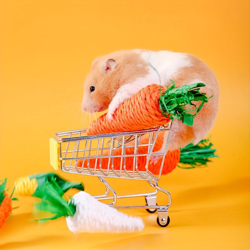 Carrot Rabbit Chew Toy For Small Animal Play