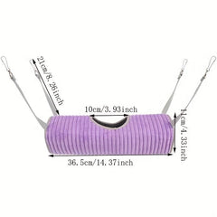 Plush Small Pet Hammock Tunnel Hanging Nest for Small Animals