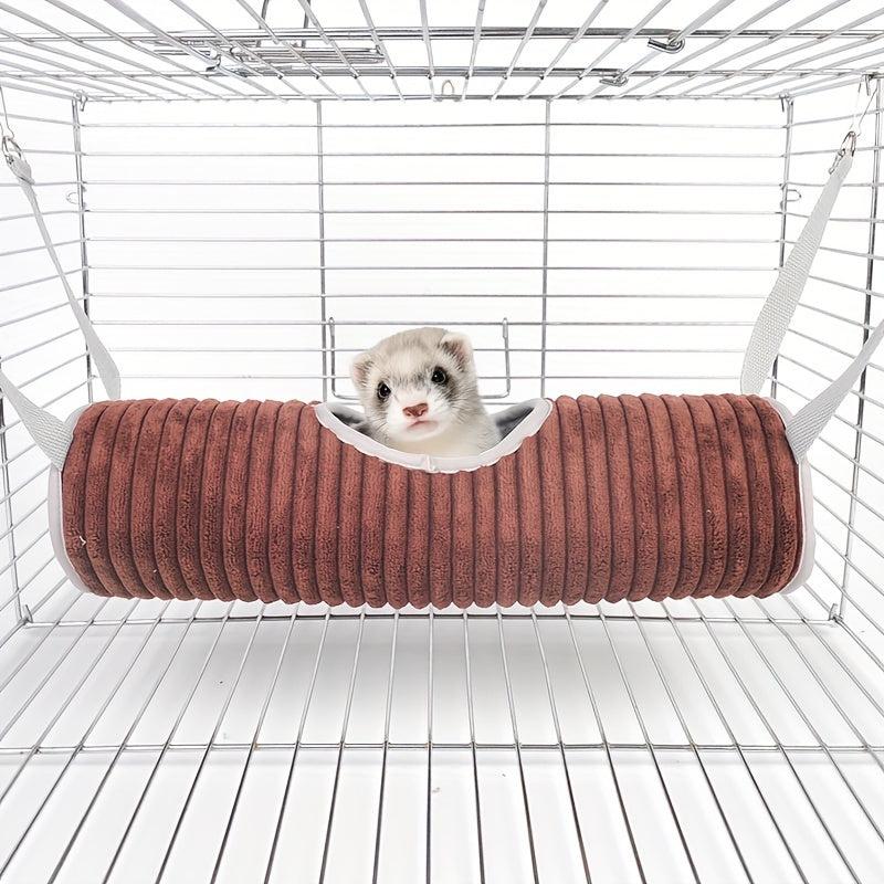 Plush Small Pet Hammock Tunnel Hanging Nest for Small Animals