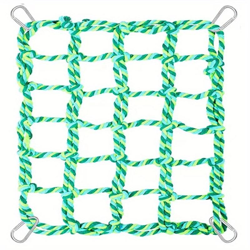 Small Animal Hammock Parrot Bird Toys Woven Climbing Net Cage Accessories