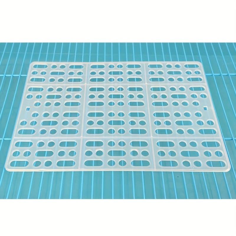 Small Pet Grid Mat Plastic Rabbit Foot Pad Small Animal Footboard