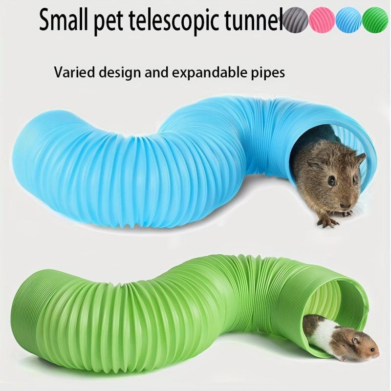 Small Pet Tunnel Self Hi Telescopic Pipe Hamster Ferret Toy