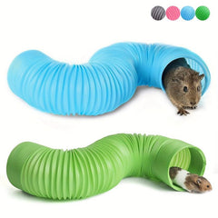 Small Animal Tunnel Toy Hamster Fun Tunnels Foldable Hideaway