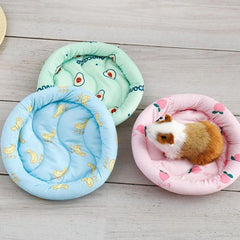 Ice Silk Hamster Bed Sleep Mat Pad Summer Small Animal Cushion