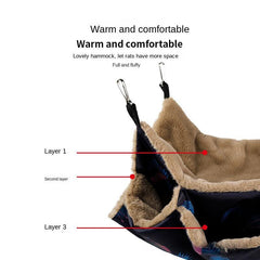 3-Layer Small Pet Nest Hamster Hammock Pet Sleeping Bag