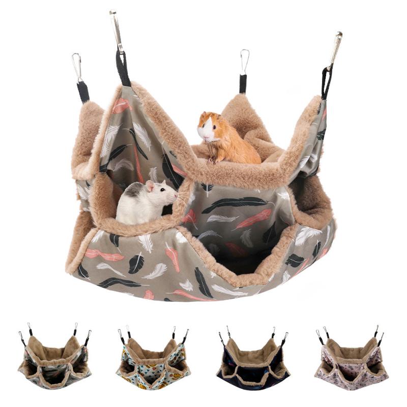 3-Layer Small Pet Nest Hamster Hammock Pet Sleeping Bag