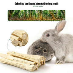 8 Piece Pet Teething Toy Set Wooden & Rattan Balls for Small Animals