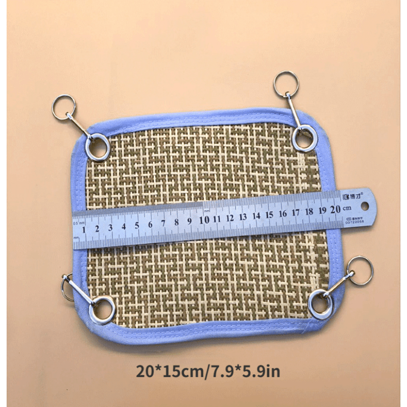 Small Pet Cozy Hammock Bed with Flower Branch, Natural Look & Feel