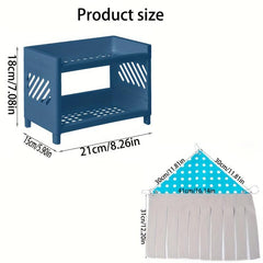 Double Layer Hamster Bed with Shelter and Curtain