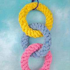 Hanging Rope Toy for Small Animals - Great for Hamsters & Parrots