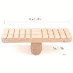 Wooden Hamster House Toy Fun Hideout and Exercise Play Toys for Small Hamsters