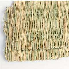 2pcs Rabbit Grass Mat Woven Bed for Small Animal Comfort