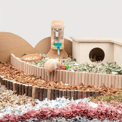 Flexible Wooden Bridges & Ladder Hideout for Hamsters/Birds