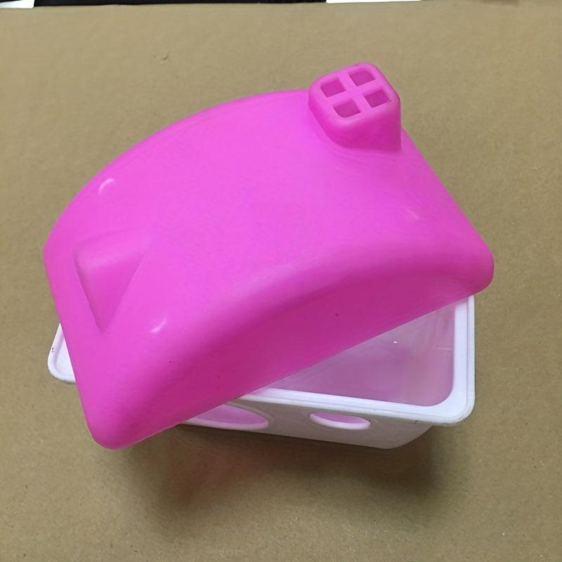 1pc Hamster House Plastic Hamster Sleeping Nest Small Animal Cage Random