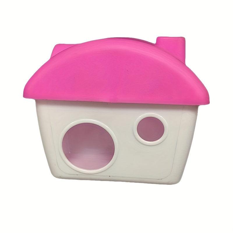 1pc Hamster House Plastic Hamster Sleeping Nest Small Animal Cage Random