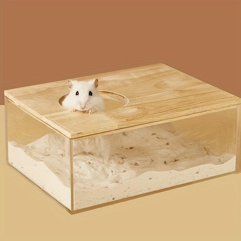 Acrylic Hamster Sand Bath Box for Pet Bathroom