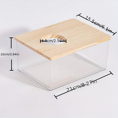 Acrylic Hamster Sand Bath Box for Pet Bathroom