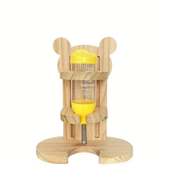 Adjustable Hamster Water Stand with Food Basin