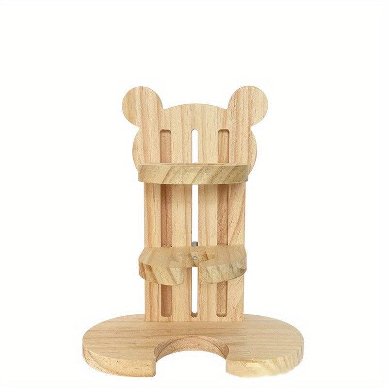 Adjustable Hamster Water Stand with Food Basin