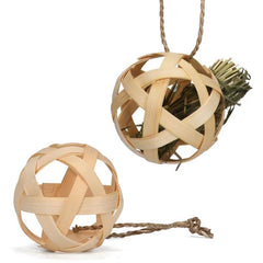 Bamboo Decoration Ball Chew Toy for Small Pets