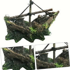 Aquarium Pirate Boat Fish Tank Ornaments