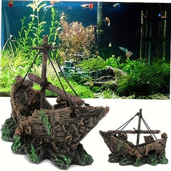 Aquarium Pirate Boat Fish Tank Ornaments