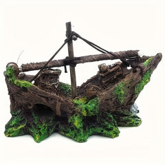 Aquarium Pirate Boat Fish Tank Ornaments