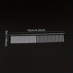 Pet Double Sided Comb Stainless Steel Teeth Cat Comb