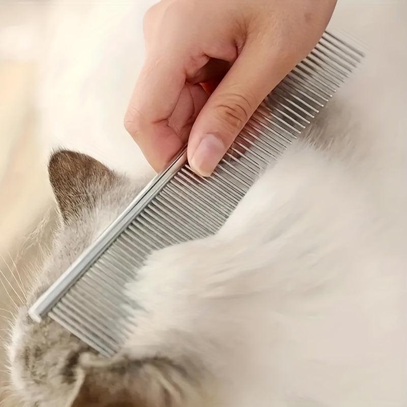 Pet Double Sided Comb Stainless Steel Teeth Cat Comb