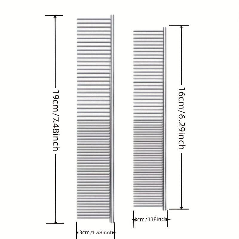 Pet Double Sided Comb Stainless Steel Teeth Cat Comb
